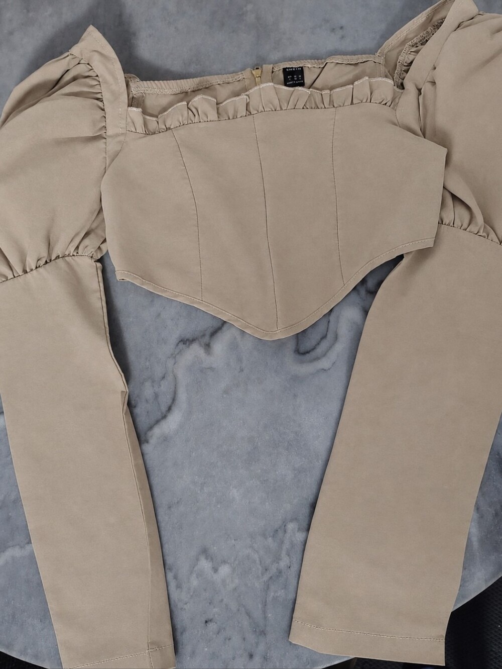 SHEIN Taupe Corset